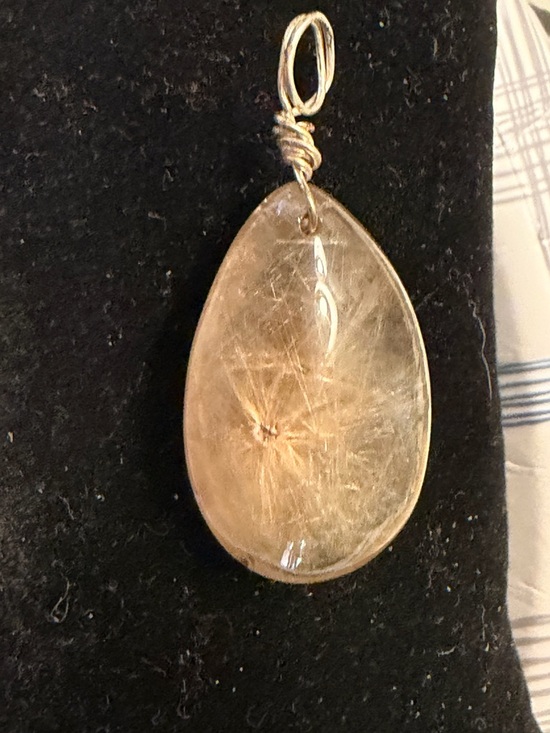 Jewelry - Rare Star Rutile Quartz Pendant 925